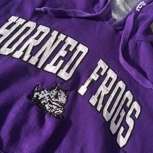 Vintage TCU horned frogs hoodie university college
